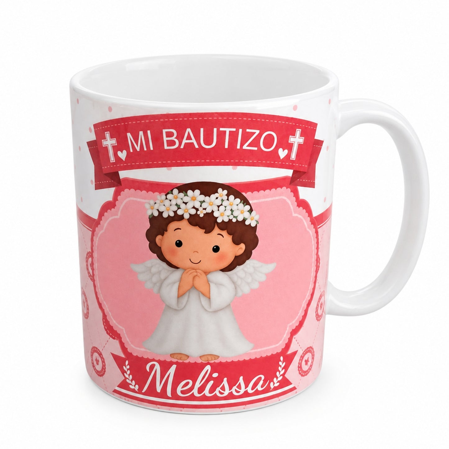 Tazas personalizadas para Bautizo (Paquete 12 tazas)